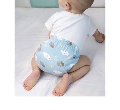Baby Reusable Potty Training Pants Toddler Cotton Ecological Cloth Diaper Panties Waterproof Washable Nappies Boy Girl Underwear