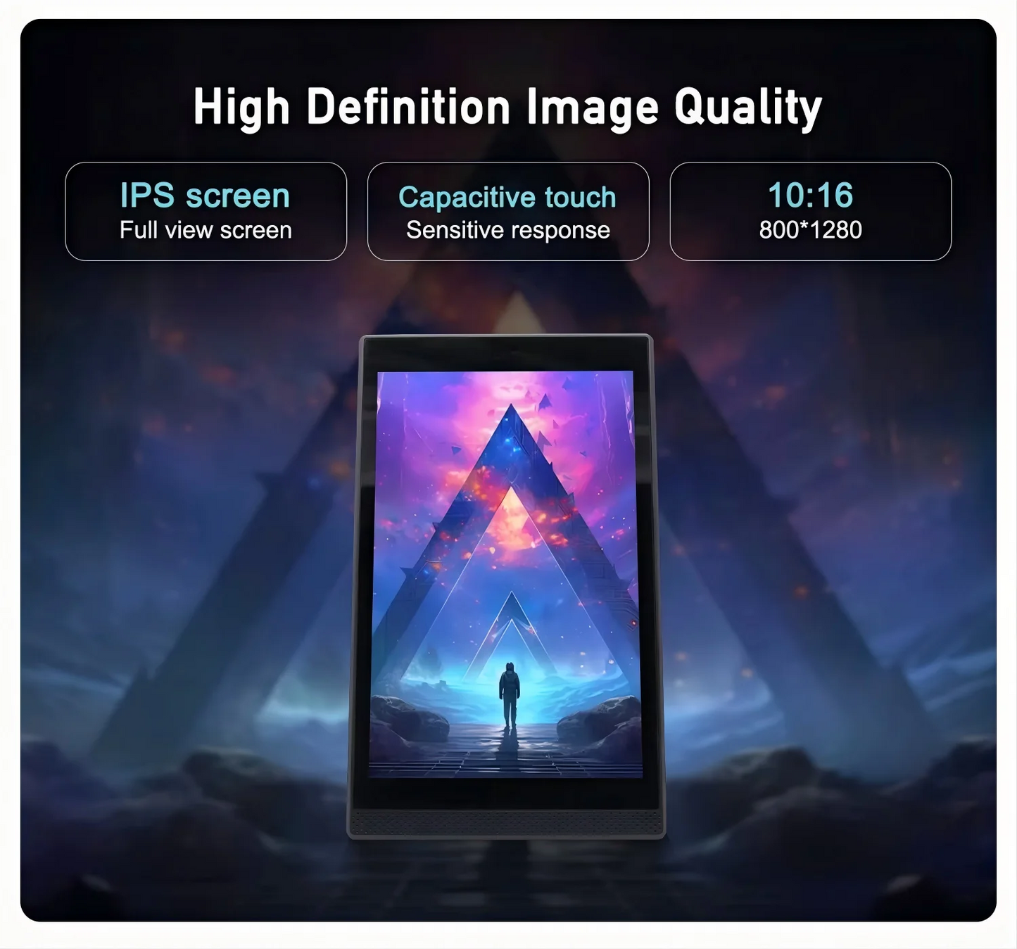 New Android 13 Vertical Screen Menu Machine, Portrait Touch Screen Ordering Kiosk, Customer Rating Device, Loyverse POS Terminal