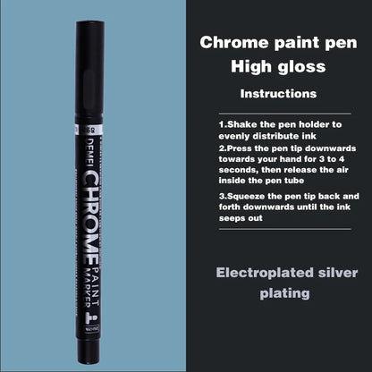 3 Pcs Mirror Marker Pen DIY Reflective Paint Pens Mirror Markers Chrome Gold SILVER Marker Signature Car Styling Art Craftwork