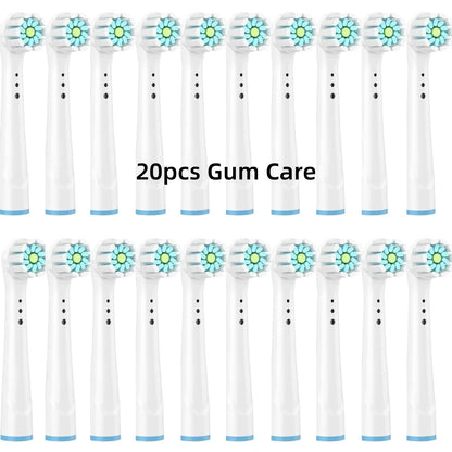 Brush Head Nozzles for Braun Oral B Replacement Toothbrush Head Sensitive Clean Sensi Ultrathin Gum Care Brush Head for Oralb