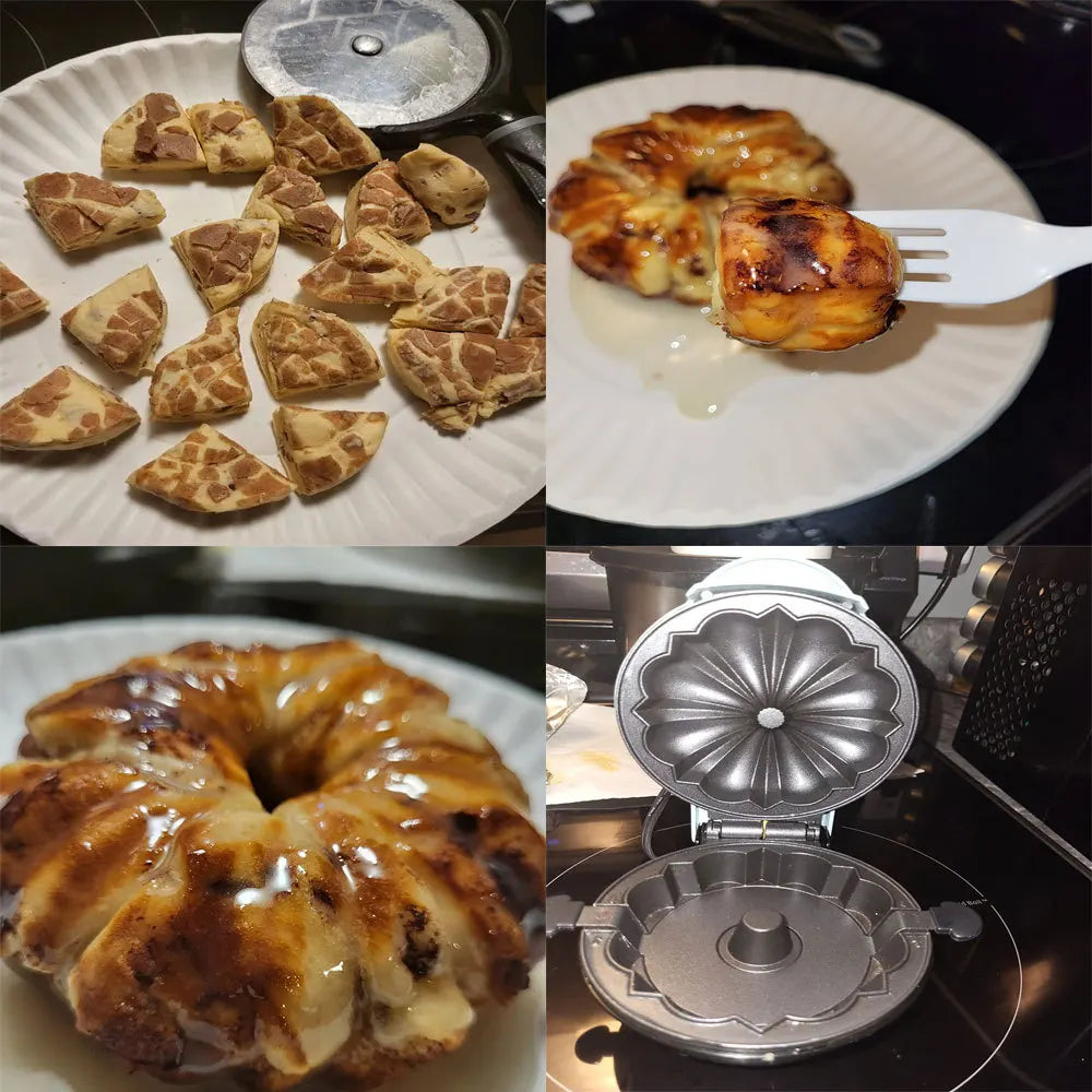 220V Portable Pumpkin Cake Machine Breakfast Cake Baking Machine Fast Heating and Easy Operation