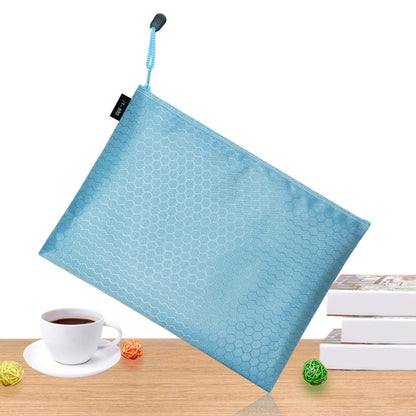 A4 Waterproof Canvas File Folders Football Pattern Thick File Bag Student Teacher Document Bag Business School Supplies