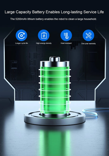 Robot Vacuum Cleaner LIECTROUX N7S-U,Smart Mapping,WiFi App,6KPa,5200MAH ,Brushless Motor,Ideal for Pet Hair