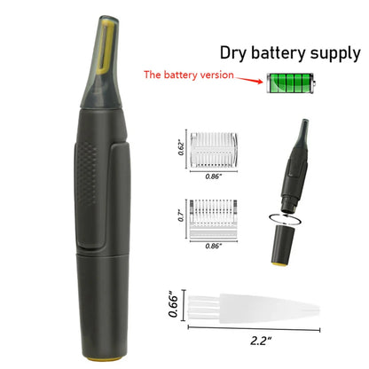 Nose Ear Face Trimmer Electric Shaving Safe Face Care Nose Hair Trimmer For Men Shaving Hair Removal Razor Beard