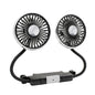 EAFC Car USB Fan Dual Head Cooling Air Fan Independent Switch 3-Speed 360 Degree Adjustable Auto Fan Car Electrical Appliances
