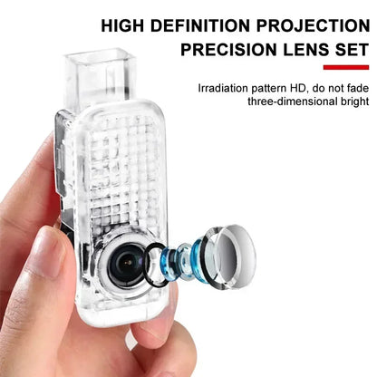 2PCS Car Door LED Light Logo Laser Projector Welcome Light For Audi sline TT Q2 Q3 Q5 Q7 Q8 A3 A4 A5 A6 A7 R8 B5 B6 B7 B8 C5 C6