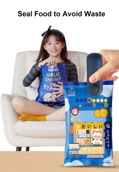 Plastic Bag Sealer Mini Portable Plastic Bags Sealing Machine Handheld Food Packaging Heat Sealer Thermal Plastic Bag Sealants