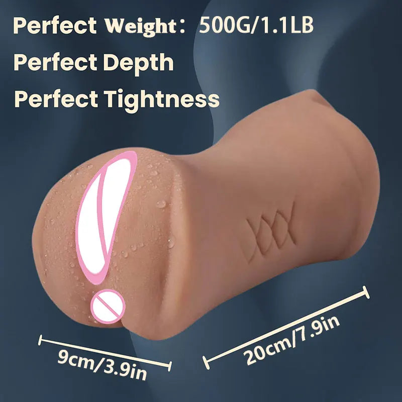 3D Flesh The Light Male Masturbation Artificial Vagina Ass Mouth Silicone 3 In 1 Adult Sex Toy Sex Doll For Man Pocket Pussy Ass