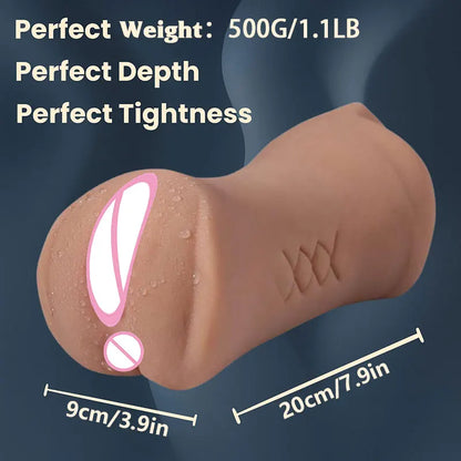 3D Flesh The Light Male Masturbation Artificial Vagina Ass Mouth Silicone 3 In 1 Adult Sex Toy Sex Doll For Man Pocket Pussy Ass