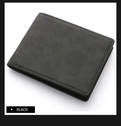 HOMEFISH Fashion Short Wallet for Men, Lightweight Portable Card Holder with Ample Bill Storage
