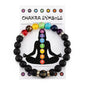 Fashionable Colorful Women's Bracelet Natural Volcanic Stone Elastic Beaded Bracelet Men's and Women's Meditation Yoga Bracelet