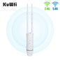 KuWFi AC1200 Outdoor CPE Router 1200Mbps 2.4G 5G Dual Band Wireless Wi-Fi Gigabit RJ45 Port Detachable Antennas 48V POE Repeater