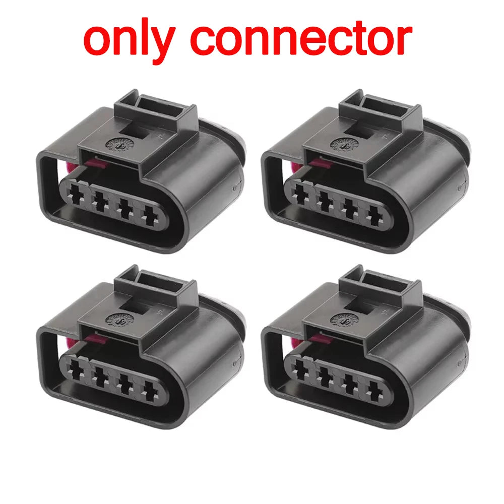 4pcs For Audi VW #4B0973724# Car Ignition Coil Plug Connector Repair Kits Auto Harness Plug Terminal Removal Tool Accessories