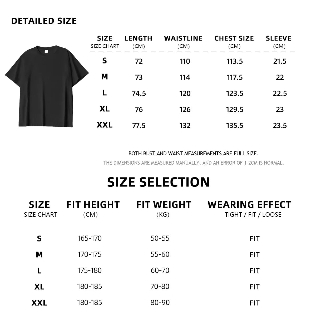100% Cotton T shirt Classic everyday Versatile Women's Men's Crew neck T shirt, Comfortable and Breathable Solid Unisex Tshirt