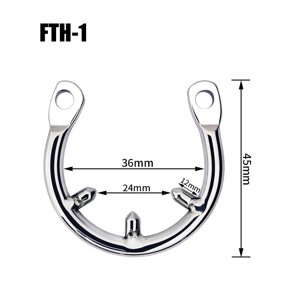 FRKO Men Chastity Cage With Invisible Lock Device Cock Rings Metal Urethral Catheter Dilator Penis Plug Urethra Catheter BDSM 18