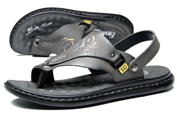 Brand Men's Sandals Summer Soft soled Anti slip Beach Shoes Male  Outdoor comfortable Men slippers Luxury High Quality sandalias