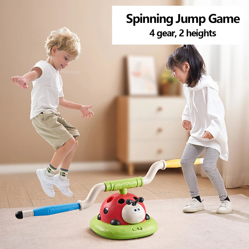Musical Jump Sports Toys Toss Multifunction Ring Game Toy and Rocket Launcher for Kids Fitness Training Outdoor Game Gifts