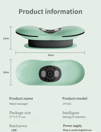 New Upgrade Air-Lip Stretch Low Frequency Thermal Vibration Waist Massage Heeling Spot Left and Right Swing + Up and Down Tracti