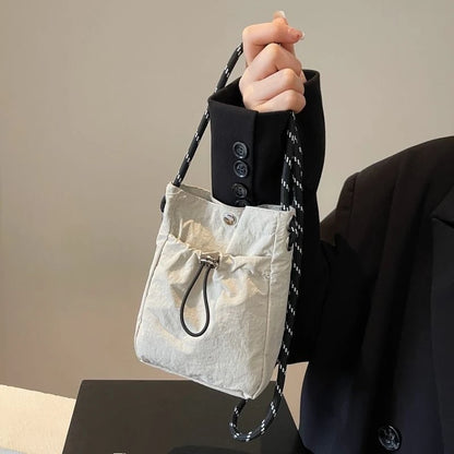 Nylon Crossbody Bag Soft Mini Phone Wallet Multifunctional Square Shoulder Bag Crossbody Purse Canvas Purse Messenger Bag