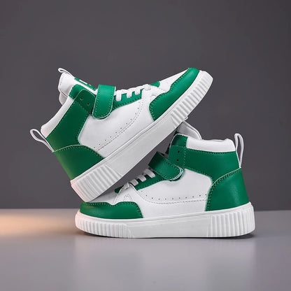 autumn boys sneaker high top children shoes luxury leather basketball shoes kids PU tennis sports shoes for boy size 28-39
