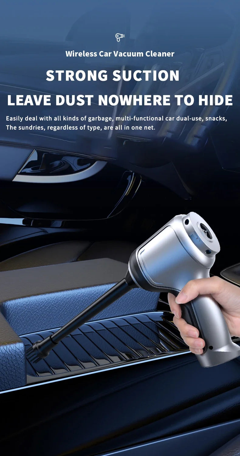 95000Pa Wireless Portable Vacuum Cleaner Car Vacuum Cleaner Handheld Mini ForCar Home Desktop Keyboard Cleaning Cordless Cleaner