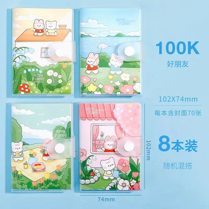 Kawaii Mini Portable Notebook Small Notepad For Daily Notes School Office Stationery Convenient To Carry Cute