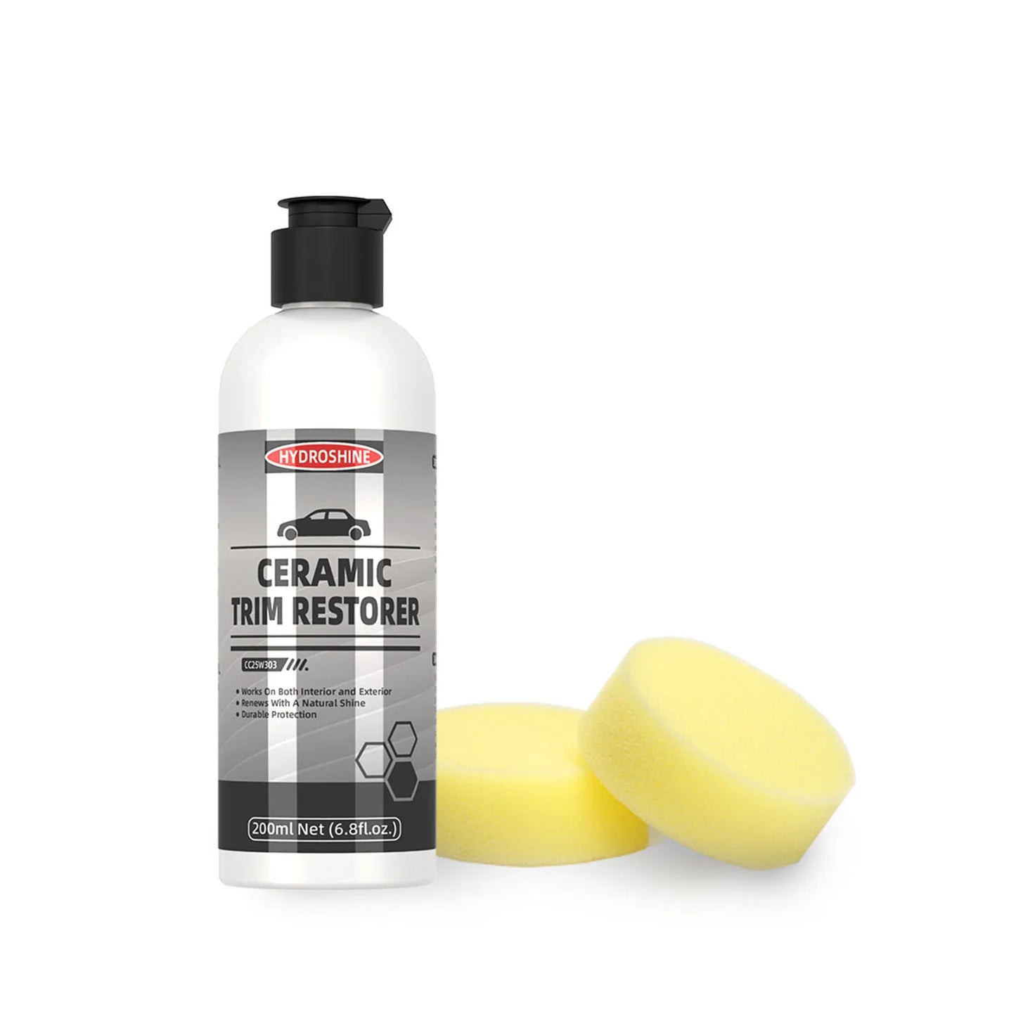 Hydroshine Ceramic Trim Restorer Car Plastic Leather Rubber Restorer Auto Polish And Repair Coating Renovator Refurbish Agent
