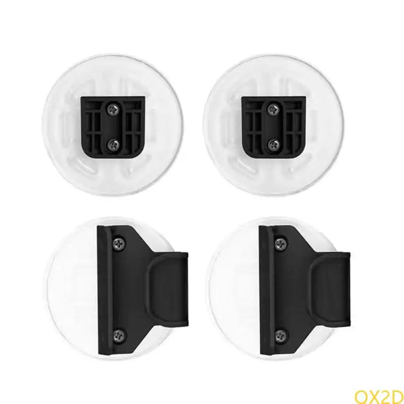 1 Set Retractable Baby Gate Replacement Part Mounting Accessories Fixing Base with Hook & Screws for Child Safety
