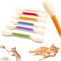 Cotton Swabs Cat Toys with Catnip Kitten Chew Sticks for Indoor Boredom Durable Dental Teething Ropes cat Lover Gift Accessories