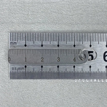 stainless steel mini ruler with keychain - measuring tool for office and school supplies