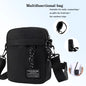 Men's bag, available in single shoulder or cross-body design, suitable for daily use during school. Made of nylon material.