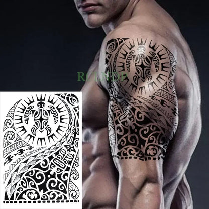 Waterproof Temporary Tattoo Sticker Joker Skull Letter Big Size Body Art Flash Tatoo Fake Tatto Stickers for Girl Men Women
