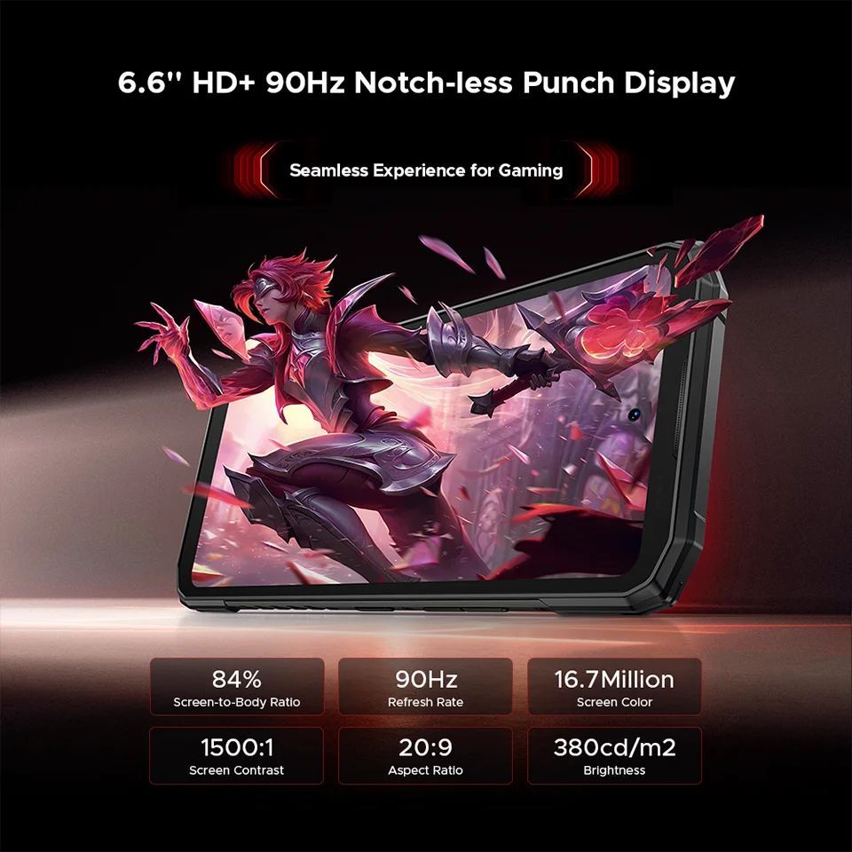 Global Version DOOGEE Blade20 Play 5G Rugged Phone 6.6'' Gemini Al 125dB Speaker 10300mAh Battery NFC Android 15 Mobile Phone