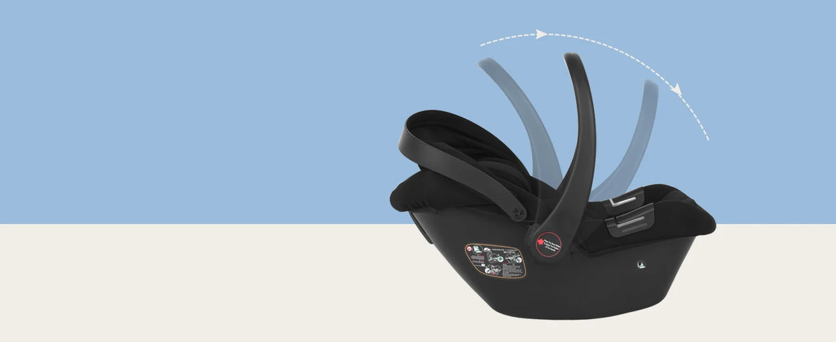 Babyvoyage Black Baby Car Seat with Isofix Base Station UPF45+ Sun Protection Comfortable Breathable Mesh I-Size Infant Car Seat