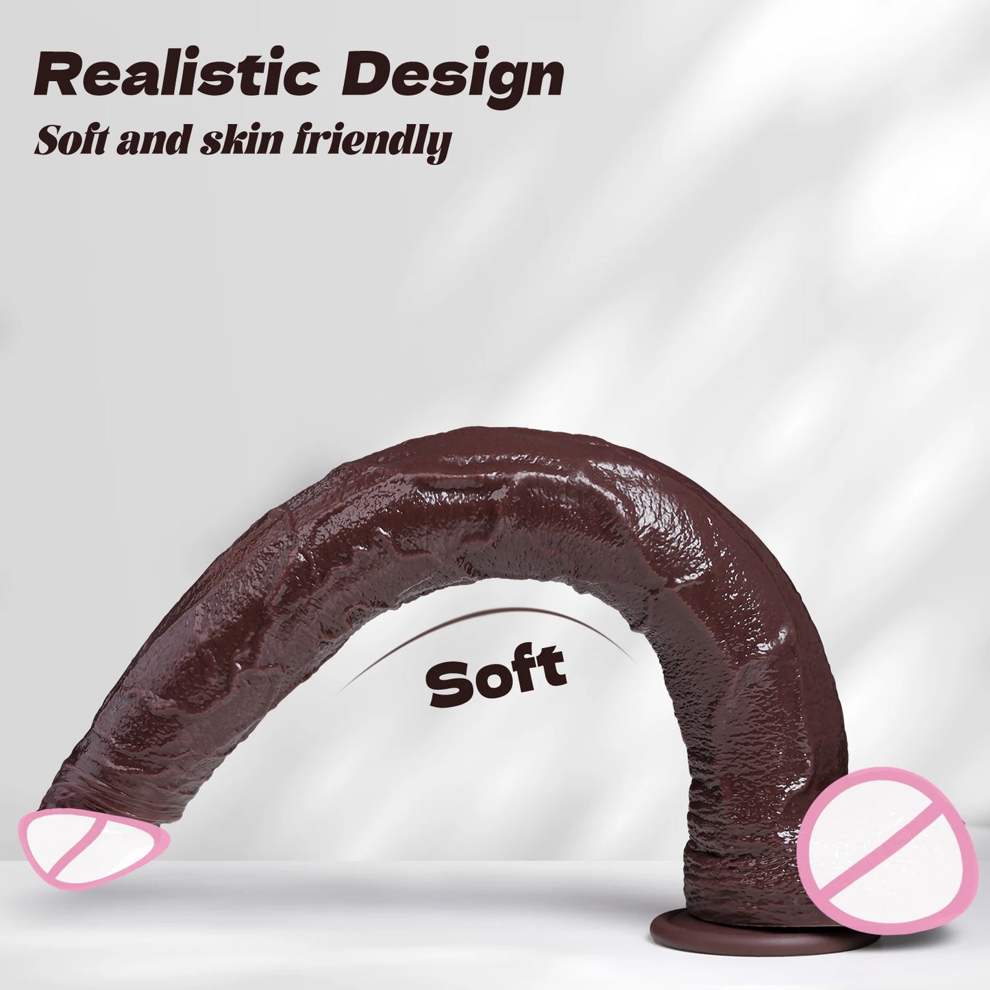 ealistic Long dildo Black Anal Plug with Suction Cup Long Penis Butt Plug Sex Toy for men Women Phallus Anal Dilator Stimulatio