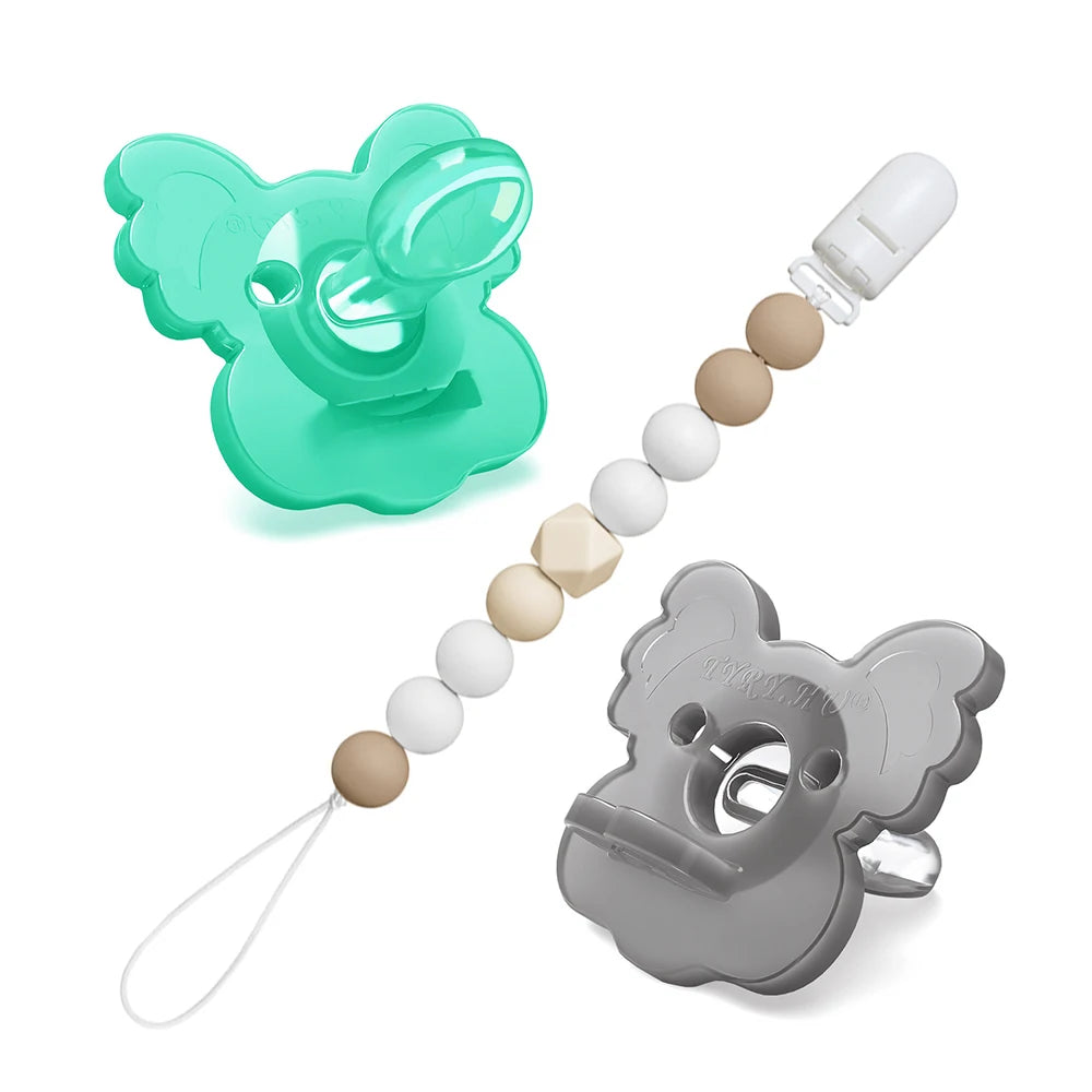 Newborn Silicone Pacifier Clip Chain Baby Dummy Silicone BPA Free Toddler Teether Infant Soother Nipple Baby Shower Gift