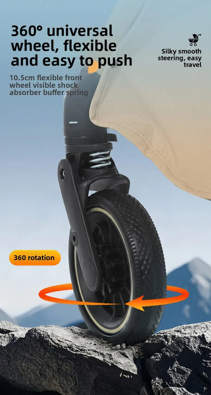 Pet Stroller One Button Foldable Cat Dog Outdoor Travel Cross Border Pet Stroller Pet Trolley Stroller for Dog Puppy Stroller