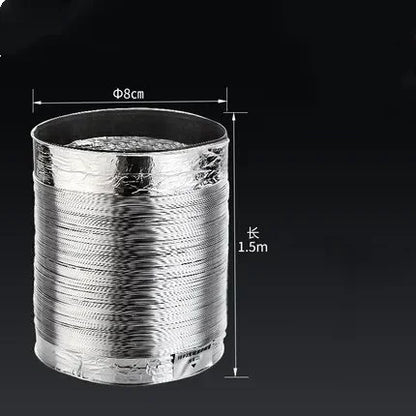 80-200mm Ventilator Pipe Aluminum Air Ventilation Hose for Bathroom Kitchen System Vent Exhaust Duct Tube Accessories