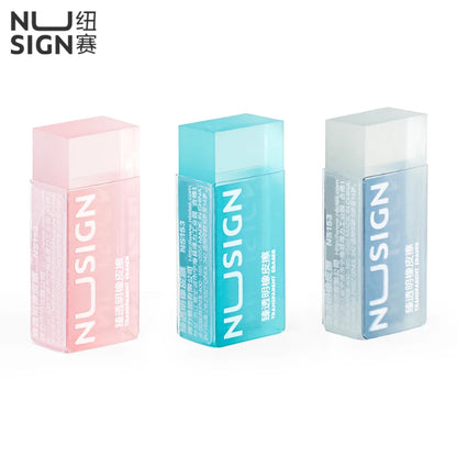 NUSIGN 2B Soft Rubber Pencil Eraser for Students Art Sketching Painting Exam Writing Correction School Stationery Supplies