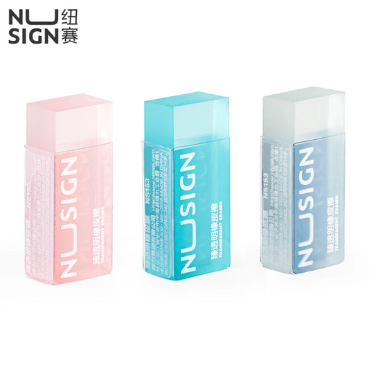 NUSIGN 2B Soft Rubber Pencil Eraser for Students Art Sketching Painting Exam Writing Correction School Stationery Supplies