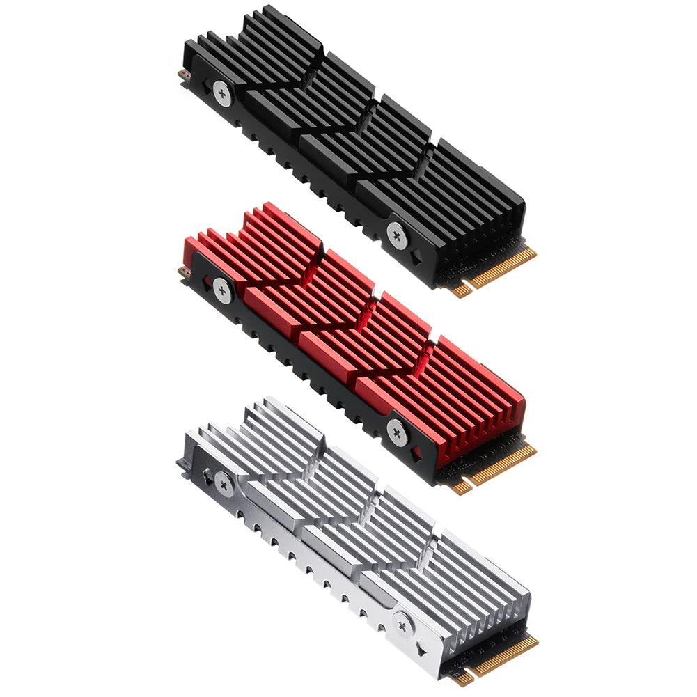 M.2 SSD NVMe Heat Sink heatsink M2 2280 SSD Hard Disk Aluminum Heat Sink with Silicone Thermal Pad for PC / PS5 PCIE 2280 SSD