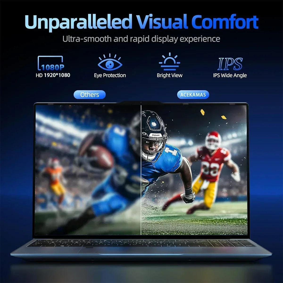 14.1" Ultra Slim Portable Laptop Intel Core I9-10980HK Win11 Pro 16GB RAM 2TB SSD FHD WiFi6 BT5.2 Gaming Office Student Notebook