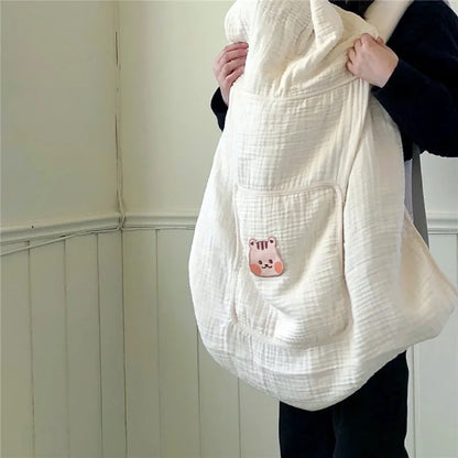 Multifunctional Infant Baby Carriers Blanket Cute Cartoon Korean Anti-mosquito Windproof Stroller Blanket Newborn Shawl Blanket
