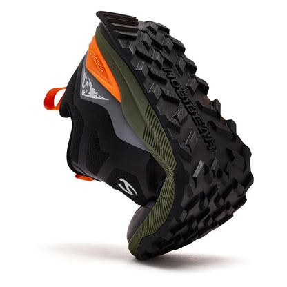 HOBIBEAR Unisex Hiking Shoes Women Men Trail Running Outdoor Sneakers Artificial Leather Non Slip Lace-Up Walking Shoes