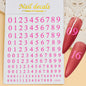 3D Glittery Gothic Letter Design Nail Art Stickers Uppercase Alphabet Letters Artistic Designs DIY Nail Art Decals Decoration #1