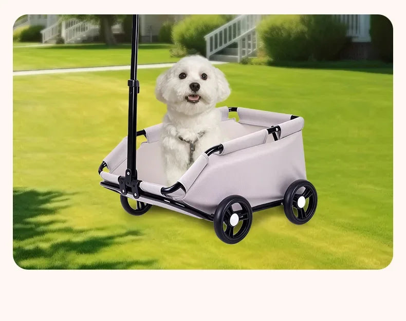Lightweight Folding Pet Stroller for Small Dogs Cats Teddy Travel Walking Shopping Cat Dog Carrier Stroller