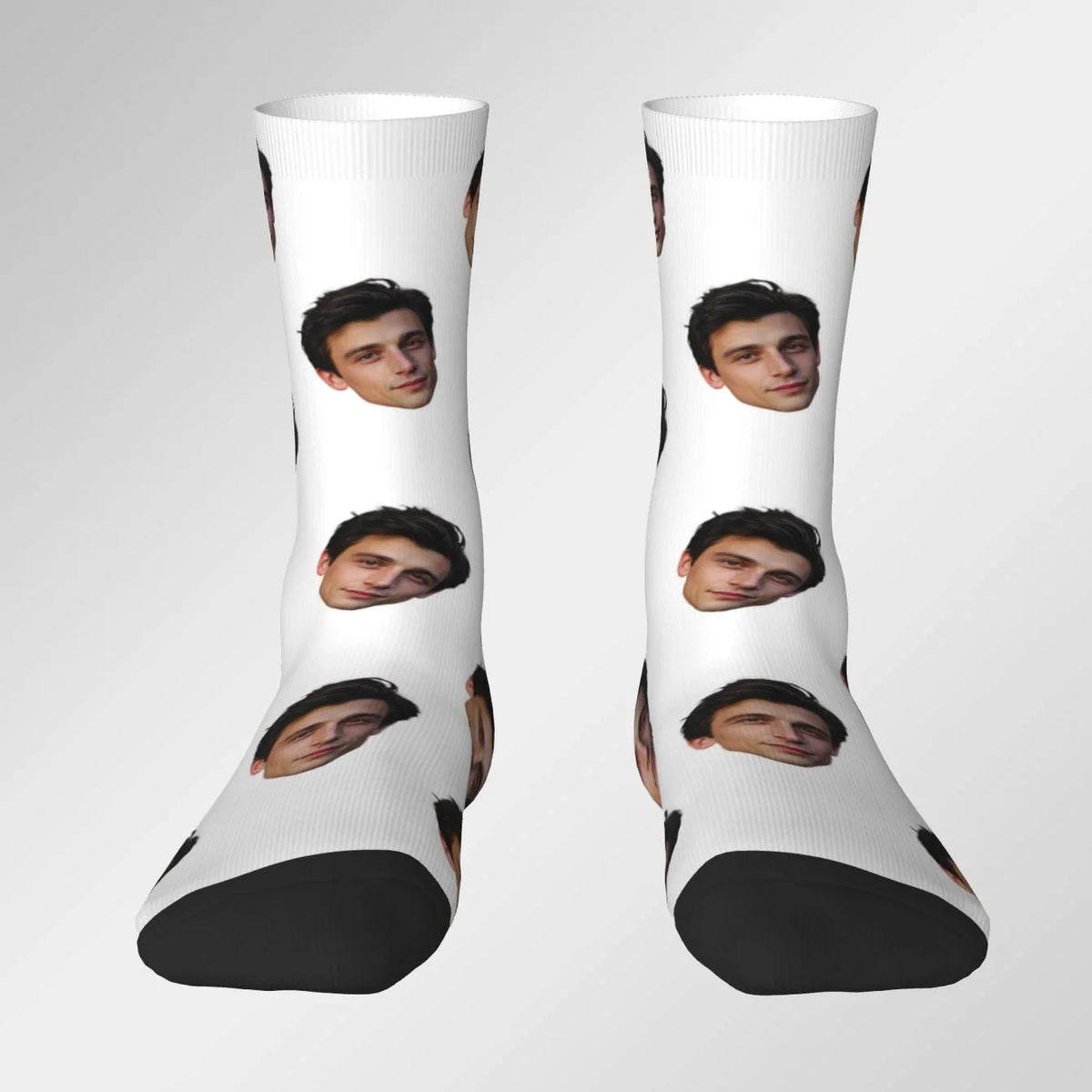 Customized face-shaped socks  Unisex customized socks  Personalized picture socks  Photo socks  Customized socks as gifts