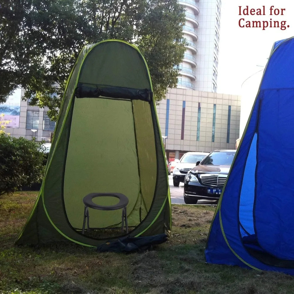 Portable Camping Toilet, Emergency Toilet, Folding Toilet Suitable for Camping, Travel & Emergency