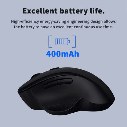 Dual-Mode Bluetooth 5.2 Mouse 2.4G Wireless Mouse  6 Keys Rechargeable Gaming Mouse 1600DPI Optical Mouse For PC Laptop Tablet