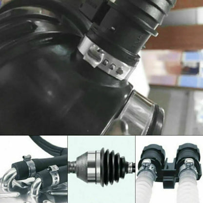 24pcs Car CV Boot Clamp Adjustable Stainless Steel Axle CV Joint Boot Clamp Kit Drive Shaft Axle Joint Clip 25-50mm 50-120mm